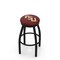 Holland Bar Stool Co 36" Blk Wrinkle Florida State (Script) Swivel Bar Stool, Accent Ring L8B2B36FSU-FS - alternate 1