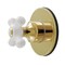 Kingston Brass Single-Handle Six-Way Diverter Valve with Round Trim Kit, Polished Brass KS4032PX - alternate 1