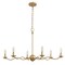 Jonathan Y Shana 35.5" 6-Light Grand Modern Transitional Adjustable Sculptural Wavy Arm Candle-Style Metal LED JYL9558B - alternate 2