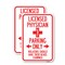 Signmission Licensed Physician Parking Only Violators Should Have T, 18'' X 24'', Heavy Gauge Aluminum, 2PK A-1824-2PACK-23886 - alternate 1