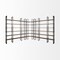 Homeroots Brown Iron and Solid Wood Six Tier Bookcase 392226 - alternate 4