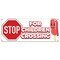 Signmission Stop For Children Crossing, 18 Inch x 48 Inch, Banner B-Stop For Children Crossing19 - alternate 1