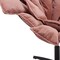 Homeroots 42" Pink And Black Velvet And Upholstered Swivel Side Chair 564970 - alternate 4