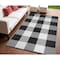 Homeroots 4' X 6' Black Geometric Indoor Outdoor Area Rug 555610 - alternate 1