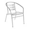 Flash Furniture Contemporary Restaurant Stack Chair, Aluminum Seat, 21.75 W 22" L 29 H, Integrated TLH-017B-GG - alternate 1