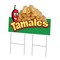 Signmission Tamales Die Cut Yard Sign & Stake outdoor plastic coroplast window, C-DC-2436-DS-Tamales19 C-DC-2436-DS-Tamales19 - alternate 1