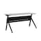 Flash Furniture Davis 60in. x 24in. HD Nesting Table w/Y-Legs, Modesty Panel, 1in. Thick Gray Tabletop, Black Frame MT-M6024-Y-LEG-GRYBLK-GG - alternate 1