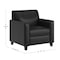 Flash Furniture Agent 3 Piece Reception Set with Charging Banks and Solid Wood Legs in Black LeatherSoft BT-827U-SET-BLK-GG - alternate 2