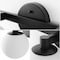 Jonathan Y Modernist Globe 34" 4-Light Metal/Frosted Glass Modern Contemporary LED Vanity, Black JYL3543B - alternate 3