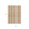 Homeroots 5' X 8' Peach Ivory And Orange Plaid Washable Indoor Outdoor Area Rug 613982 - alternate 5