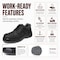 Handpoint Mens 4 in Composite Toe Work Boots-Slip Resistant, Anti-Puncture, Electrical Hazard Protection, 7 61N01BK-7 - alternate 4