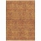 Homeroots 5' X 8' Copper And Ivory Geometric Washable Indoor Outdoor Area Rug 614066 - alternate 2