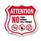 Signmission Property Shield Sign No Food No Drinks N, 18 inch X 18 inch, Plastic Sign, 2PK SHI-P-2PACK-18-455 - alternate 1