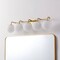 Jonathan Y Louis Parisian Globe 33" 5-Light Metal/Frosted Glass Modern Contemporary LED Vanity Light, Gold Paint JYL3559A - alternate 4