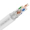 Syston Cable Technology Cat 8 Ethernet Cable S/FTP Bulk, 50ft, White, 2000 MHz 22 AWG Solid Copper, CL2R CMR Riser-Rated BULK1588-50WH - alternate 1