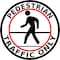 Piprd Pedestrian Traffic Only Floor sign 12" STPTO12 - alternate 1