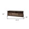 Homeroots 62in Brown and Black Solid Wood Cabinet Enclosed Storage TV Stand 380198 - alternate 3