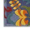 Homeroots 4' X 6' Blue Yellow And Green Indoor Outdoor Area Rug 527610 - alternate 2