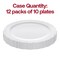 Smarty Had A Party 10" White Vintage Round Disposable Plastic Dinner Plates (120 Plates), 120PK 860WH-CASE - alternate 4