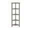 Homeroots Gray Solid Wood Corner Bookcase 379943 - alternate 1