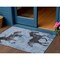 Homeroots 5' X 8' Denim Blue And Charcoal Horse Washable Indoor Outdoor Area Rug 618644 - alternate 1
