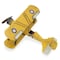 Homeroots 6" Yellow and Black Metal Hand Painted Model Airplane Tabletop Sculpture 489461 - alternate 2