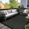 World Rug Gallery Contemporary Bordered Weather Resistant Reversible Indoor/Outdoor Rug 5 ft x 7 ft Black WR111BLACK5X7 - alternate 1