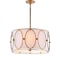 Jonathan Y Violetta 3-Light 19" Metal LED Pendant, Gold/White JYL9008A - alternate 1