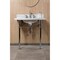 Kingston Brass 30" Carrara Marble Console Sink Set w/ Faucet in Carrara Marble White/Polished Chrome CKVPB3030MBSQ1 - alternate 3