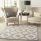Homeroots 6' X 9' Cream And Gray Geometric Indoor Outdoor Area Rug 550466 - alternate 3