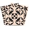 Homeroots 6" X 6" Cream And Black Mosaic Peel And Stick Removable Tiles 390775 - alternate 2