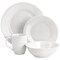 Gibson Home White Cloud Fine Ceramic 16 Piece Dinnerware Set in White 120609.16 - alternate 3