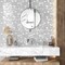 Apollo Tile White 7x7 Glass, Stone Marble Glossy Floor and Wall Mosaic Tile 4.67 sqft/case, 5PK APLMOK88013A - alternate 3