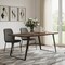 Homeroots 66" Walnut and Gray Wood and Iron Frame Base Dining Table 640694 - alternate 3