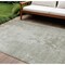 Homeroots 9' X 12' Linen Abstract Washable Indoor Outdoor Area Rug 608242 - alternate 1