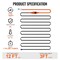 Vevor Pipe Heating Cable 12FT 7W/FT Heat Tape for Pipes with Built-in Thermostat PFPC1-1A012 - alternate 2
