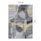 World Rug Gallery Contemporary Distressed Circle Area Rug 7 ft 10 in x 10 ft Yellow WR31YELLOW8X10 - alternate 5
