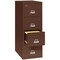 Fireking 4 Drawer, 2 Hr Fire & Impact Rated, Vertical, 32" depth Legal Brown 4-2157-2BR - alternate 2