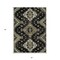 Homeroots 5' X 8' Black Ivory And Taupe Medallion Washable Indoor Outdoor Area Rug 588991 - alternate 4