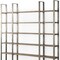 Homeroots Brown Nickel and Solid Wood Six Tier Bookcase 392228 - alternate 3