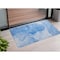 Homeroots 3' X 5' Blue Abstract Washable Non Skid Indoor Outdoor Area Rug 559733 - alternate 1