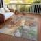 Homeroots 10' X 14' Gold And Gray Abstract Washable Indoor Outdoor Area Rug 615613 - alternate 3