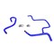 Hps Performance High Temp Reinforced Silicone Heater Coolant Hose Kit, Blue,  57-1675H-BLUE - alternate 1