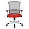 Space Seating Pulsar White Frame Managers Chair, Red 317W-W1C1F2W-9 - alternate 2
