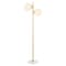 Jonathan Y Oscar 60.5" 2-Light Modern Parisian Candlestick Iron LED Floor Lamp, Brass Gold/White JYL1108A - alternate 4