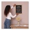 Excello Global Products Chalkboard Sign, Black Surface, Brown Frame, 12 x 16 EGP-HD-0514-S - alternate 2