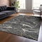 Homeroots 3' X 5' Black Ivory And Gold Abstract Washable Indoor Outdoor Area Rug 601032 - alternate 3