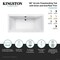 Kingston Brass 66-Inch Acrylic Rectangular Double Ended Freestanding Tub with Overflow/Drain Assembly VTSQ663422M2 - alternate 2