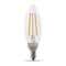 Feit Electric BPCTC100927CAFIL/2 Filament LED Bulb, B10 Lamp, 100 W Equivalent, E12 Lamp Base, Clear BPCTC100927CAFIL/ - alternate 1