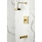 Kingston Brass Single-Handle Pressure Balanced Tub and Shower Faucet, Brushed Brass KB5897NDL - alternate 2